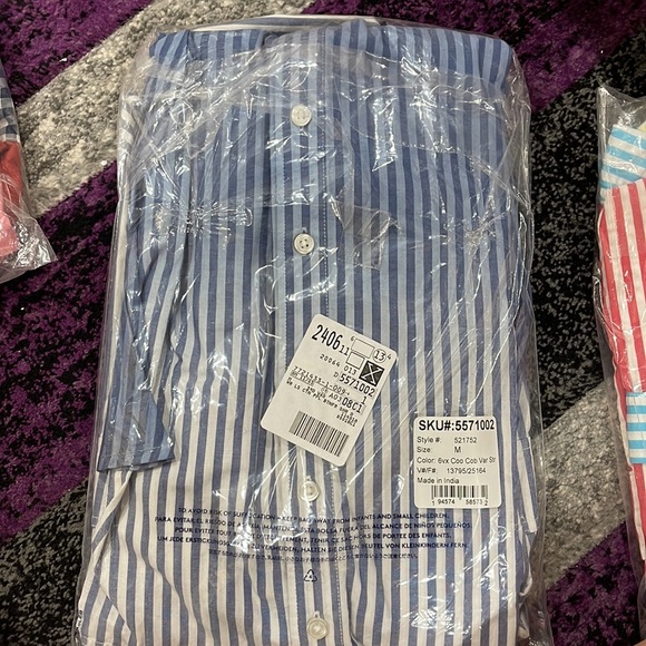 Lands' End Women's Tall Cotton Denim Button Front Long Sleeve Dress - Picture 7 of 7